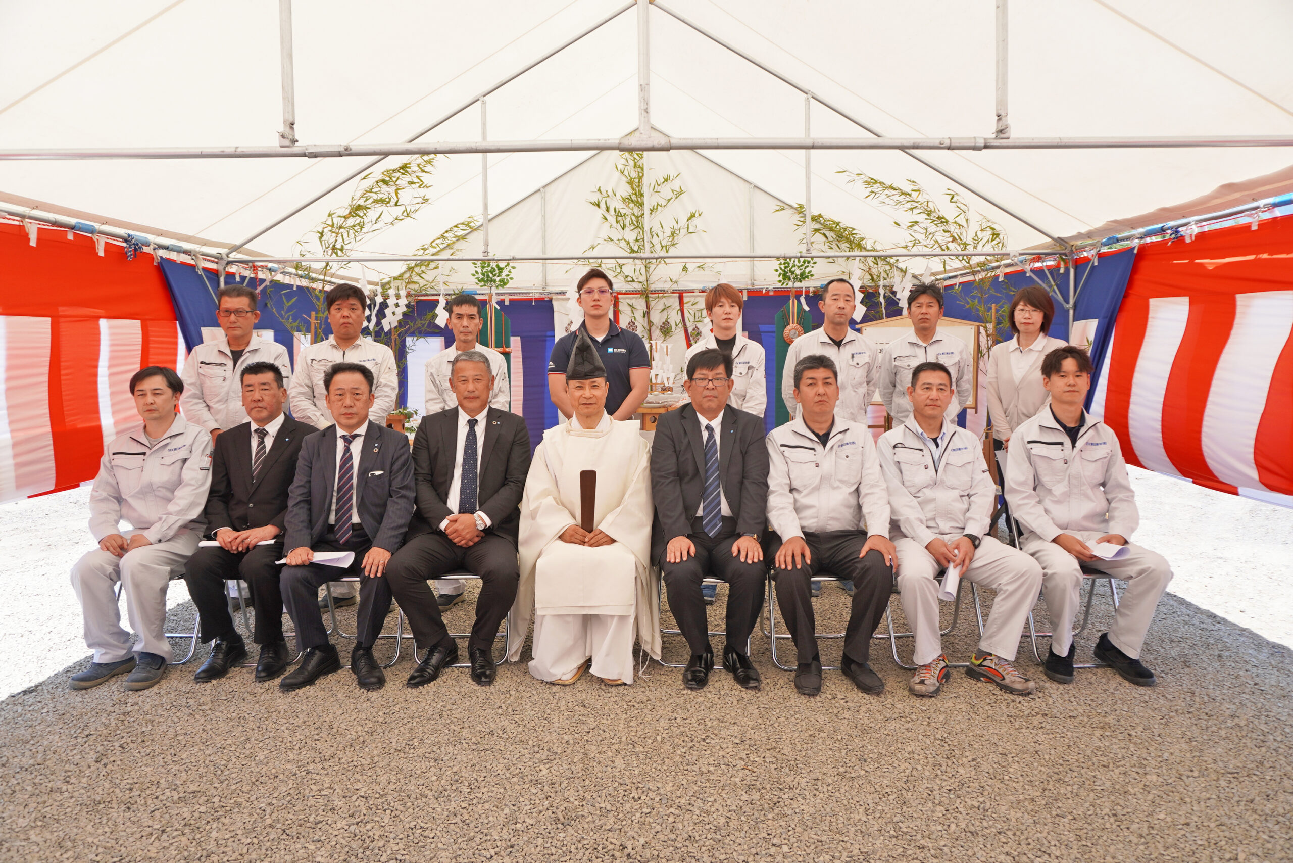 新社屋地鎮祭を行いました 2023年5月10日 - BX朝日建材株式会社 - 文化